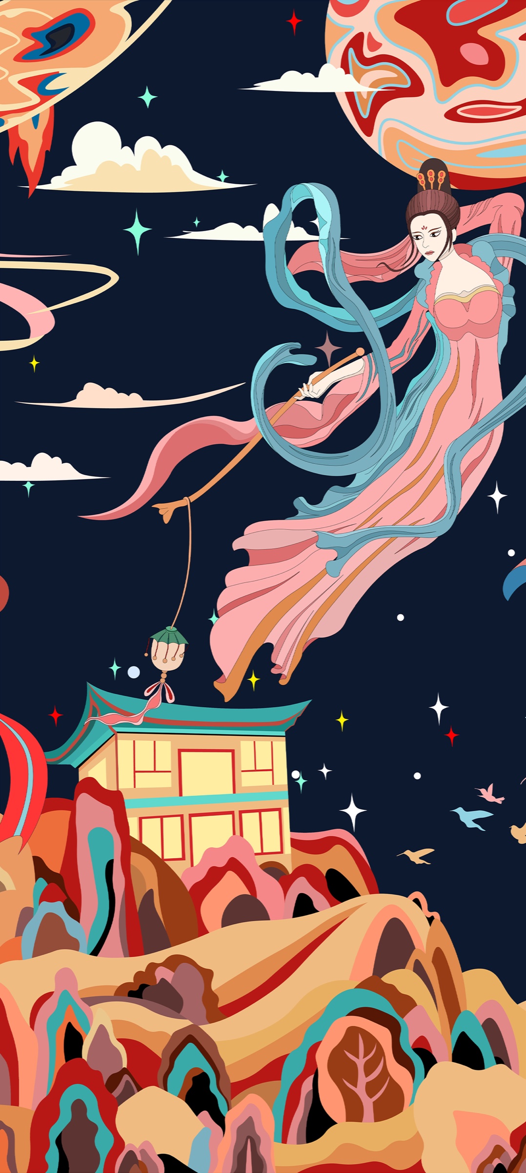 华夏印象源，神话主题 / 平面插画 02