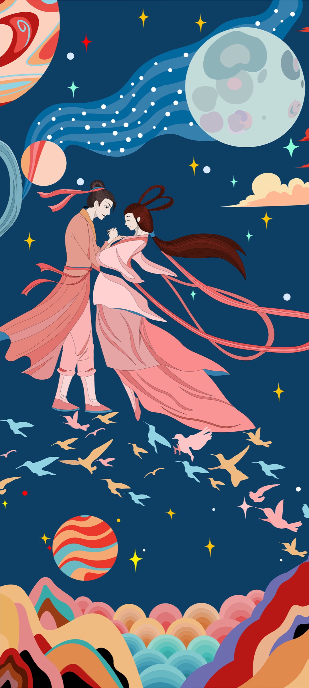 华夏印象源，神话主题 / 平面插画 03