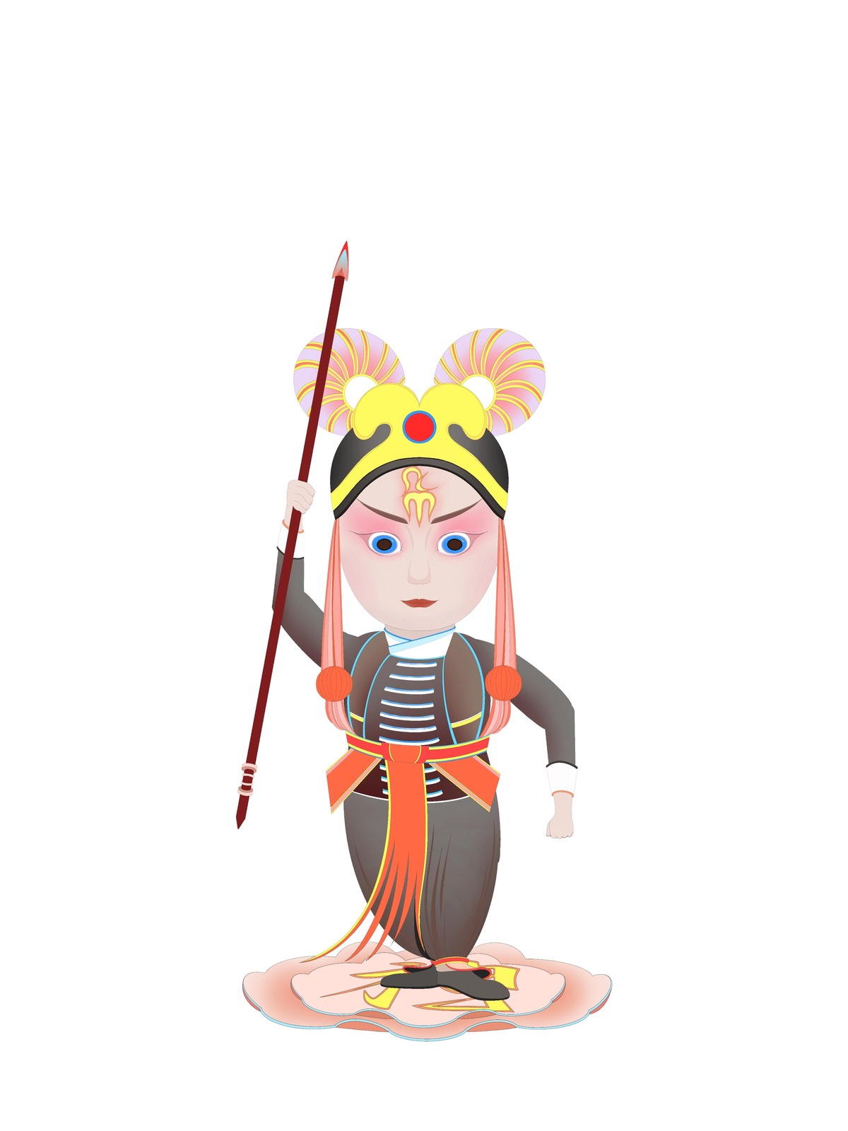 神将角色彩稿